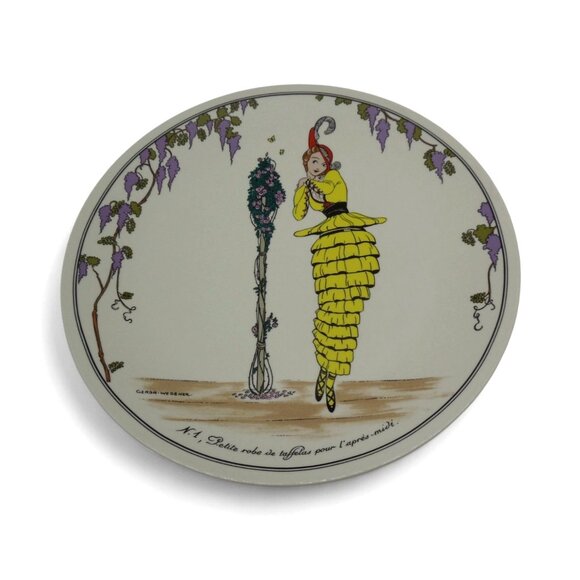 VILLEROY & BOCH 1900 Decorative Plate - Elegant Lady, Luxembourg Vintage 10" - Picture 2 of 12
